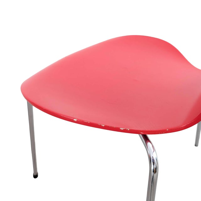 Red Series 7 Chairs by Arne Jacobsen for Fritz Hansen Red, Set of 3 For Sale - Image 8 of 13