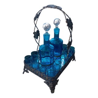 Liquor Cabinet, Set of 15 For Sale