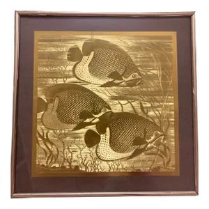 Vintage French Engraving by J Hardelin Foil Art/Picture/Wall Decor