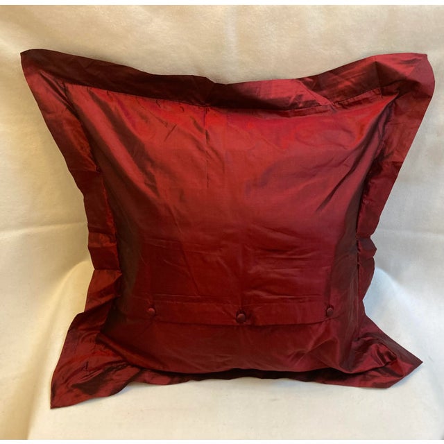 Add a touch of luxury to your bedroom with this beautiful pleated silk Euro Sham Pillow Cover. Made from 100% silk, this...