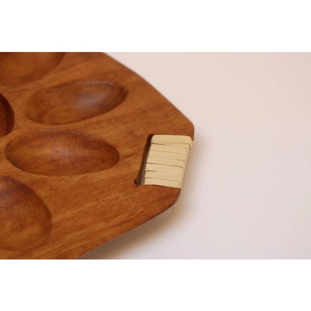 Vintage Taverneau and Rattan Deviled Egg Tray by Arthur Umanoff for Pantalcraft For Sale - Image 13 of 18