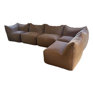 Le Bambole 5-Seater Sectional Sofa by Mario Belini for B&b Italia, 1970s, Original Upholstery For Sale