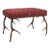 00 Highland Claret Antler Stool For Sale