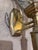 Vintage Solid Brass 3-Light Coach Lantern Wall Sconces – Frosted Dome – a Pair For Sale In New York - Image 6 of 16