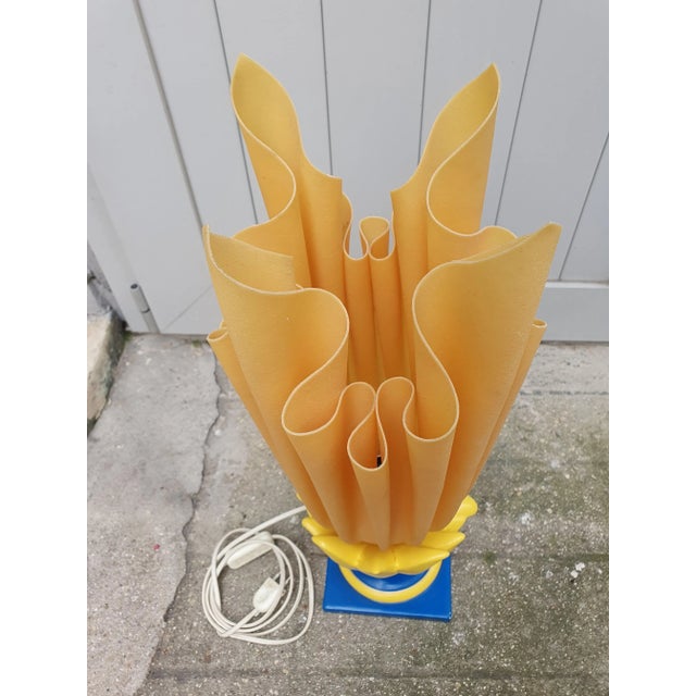 Vintage Beige Athéna Banana Table Lamp by Georgia Jacob, 1975 For Sale - Image 4 of 8