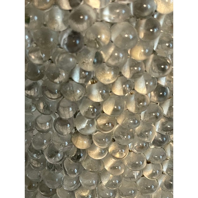 Vintage Glass Beaded Lamp Shade For Sale - Image 4 of 5