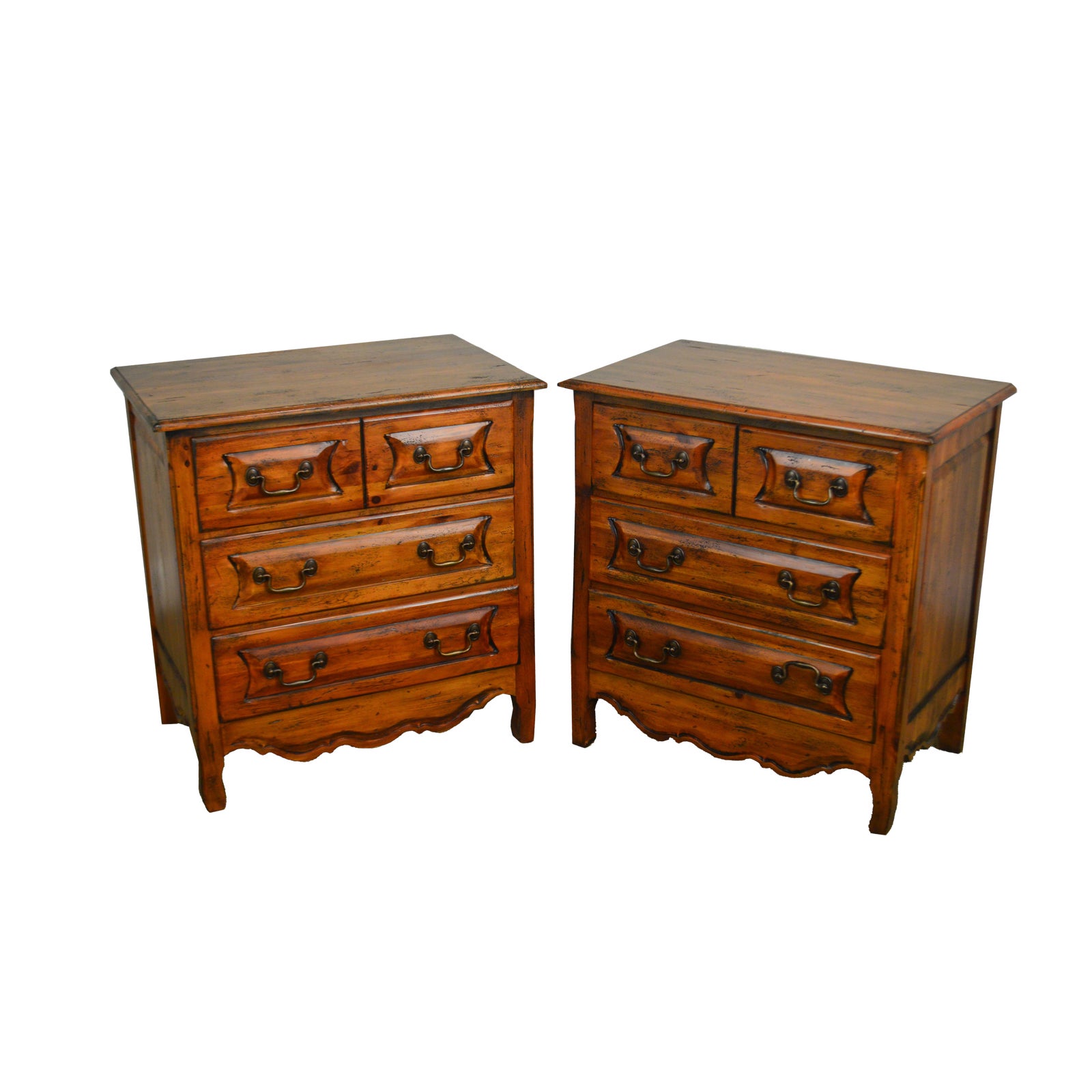 Habersham Plantation Distressed Pine French Country Style Chests