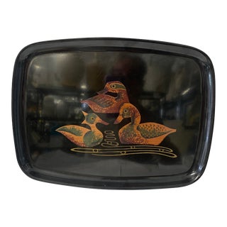 1970s Couroc of Monterey Ducks Tray For Sale