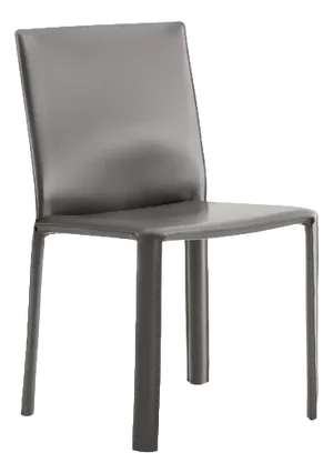 Jumpsuite Anthracite Leather Chair by Morica Design