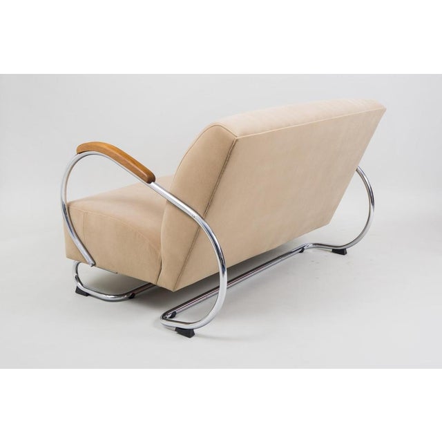 1960s Living Room Set in Chrome-Plated Steel attributed to Kovona, Czech, 1960s, Set of 4 For Sale - Image 5 of 15