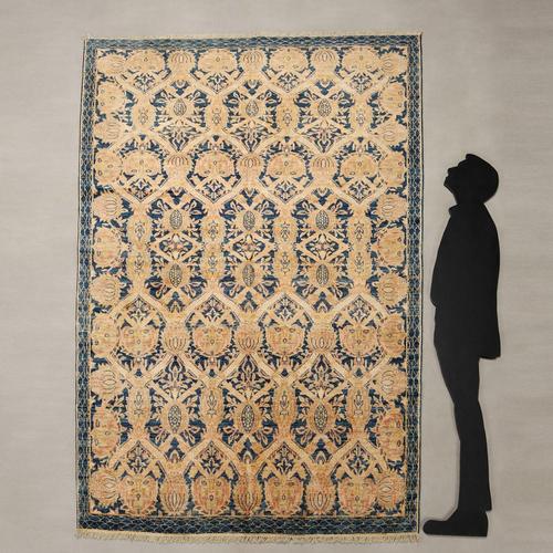Herat wool rug, fine knot, hand-made. This piece is attributed to the mentioned designer/maker. It has no attribution mark...