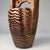 Sugi Wooden Japanese Ikebana Vase with Copper Reservoir, 1960s For Sale - Image 6 of 13