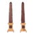 A Pair of Grand Tour Porphyry and Sienna Marble Obelisks, Italian, 19th Century For Sale