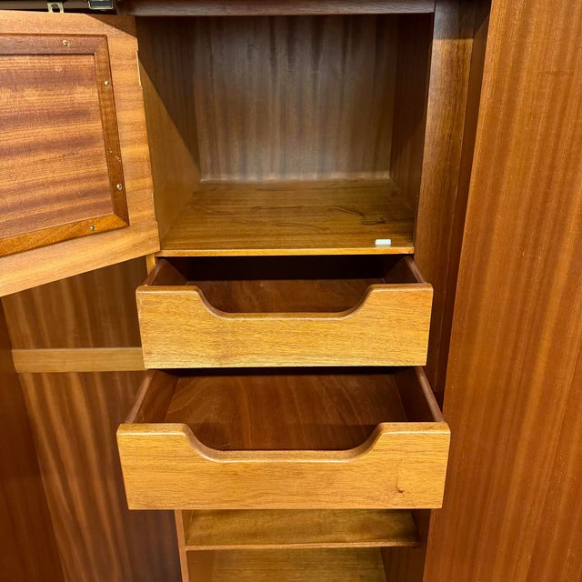 Brown White & Newton Mid-Century 2 Door Teak Wardrobe For Sale - Image 8 of 14