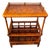 Vintage Burl Wood Canterbury and Etageres Side Table For Sale