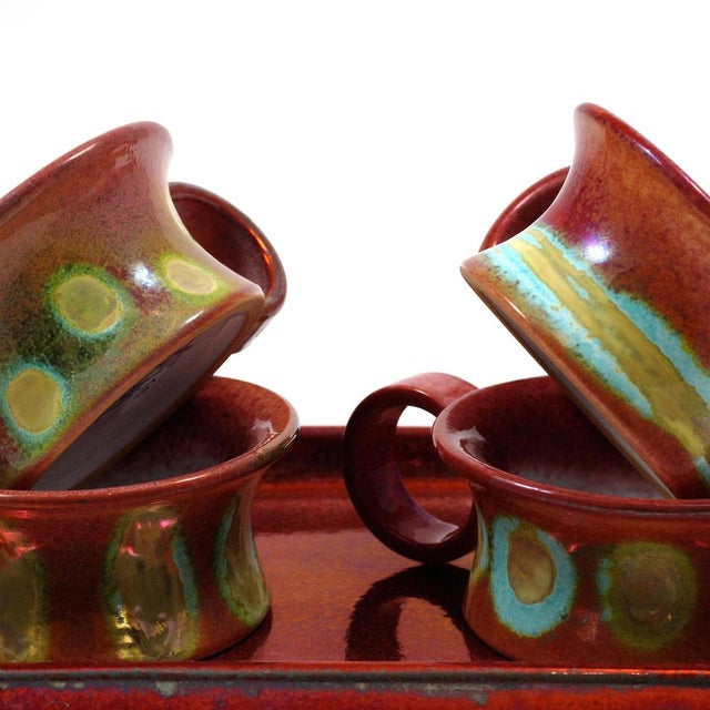 Copper-Plated Cups, 1960s, Set of 5 For Sale - Image 3 of 6
