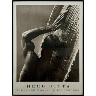 Herb Ritts, Waterfall IV for Fahey Klein Gallery, 1980s, Lithograph For Sale