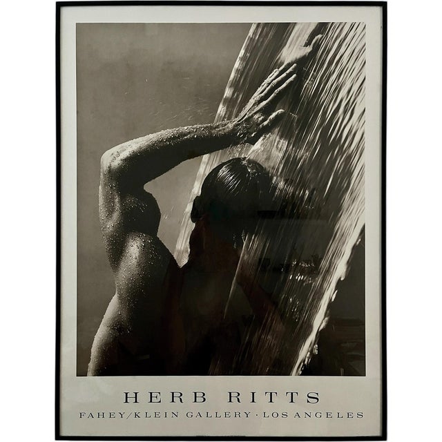 Herb Ritts, Waterfall IV for Fahey Klein Gallery, 1980s, Lithograph For Sale