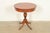 Baker Furniture Style Georgian Carved Walnut Pedestal Drum Side Table or Tea Table, Circa 1960s For Sale - Image 13 of 13