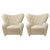 Set of Beige Sahco Zero the Tired Man Lounge Chairs by Lassen For Sale - Image 6 of 6
