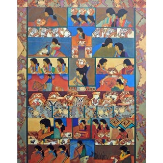 Amado Pena "The Collection" Hand Signed Offset Lithograph For Sale