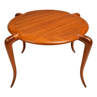 Alan Goldberg Attributed Sculptural Wood Occasional Table For Sale