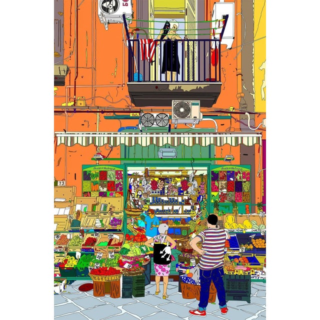 Marco Santaniello, Fruttivendolo in Naples, 2019, Digital Print on Canvas For Sale - Image 3 of 3