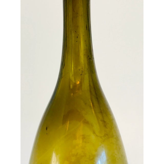 19th Century French Blown Glass Wine Bottle For Sale - Image 10 of 11