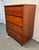 Mid-Century Modern Mid 20th Century Modern Cherry Highboy Dresser by Bassett, Attributed For Sale - Image 3 of 15