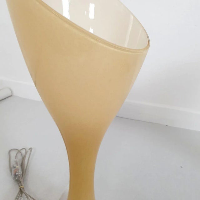 1980 Mid Century Modern, Murano Glass Lamps by Vistosi - A Pair For Sale - Image 10 of 13