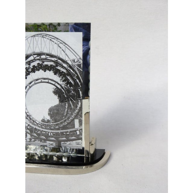 1920s Art Deco Chrome-Plated Bakelite Photo Frame, 1920s For Sale - Image 5 of 18