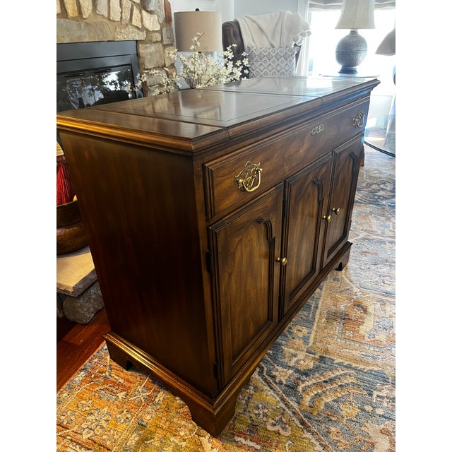 1980s Statton Trutype Americana Cherry Flip Top Server For Sale - Image 13 of 15