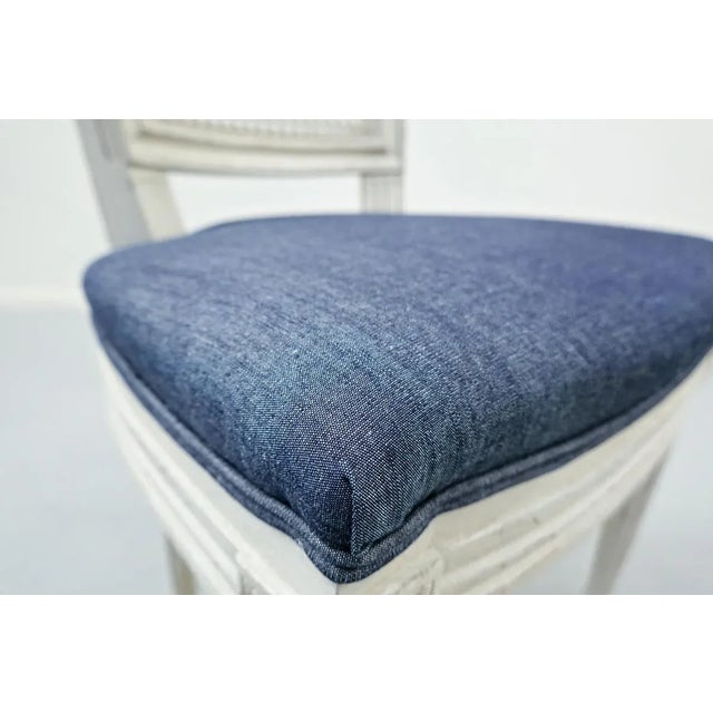 Louis XVI Style Chairs, Set of 8 For Sale - Image 14 of 17