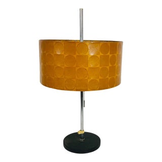 Orange Cocoon Table Lamp by Goldkant, Germany, 1960s For Sale