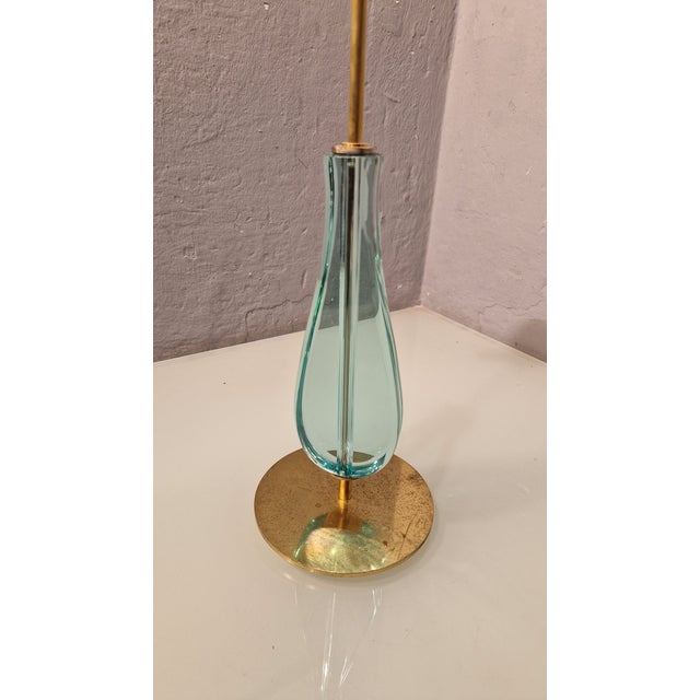 Model 2206 Table Lamp in Brass and Teardrop Glass by Max Ingrand for Fontana Arte, 1950s For Sale - Image 6 of 13