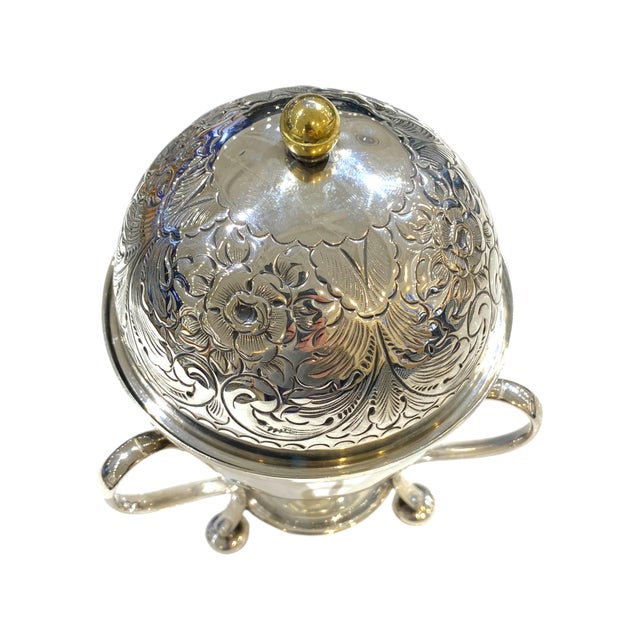 Victorian Antique Victorian Silver-Plated Egg Coddler by James Dixon & Sons of Sheffield, England For Sale - Image 3 of 9