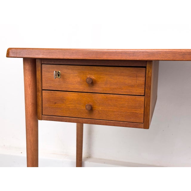 1960s Vintage Teak Desk with Drawers, 1960s For Sale - Image 5 of 18