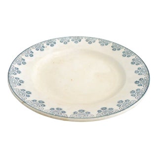 Art Nouveau Terre De Fer Plate Dish in Earthenware by Digoin Sarreguemines, 1890s For Sale