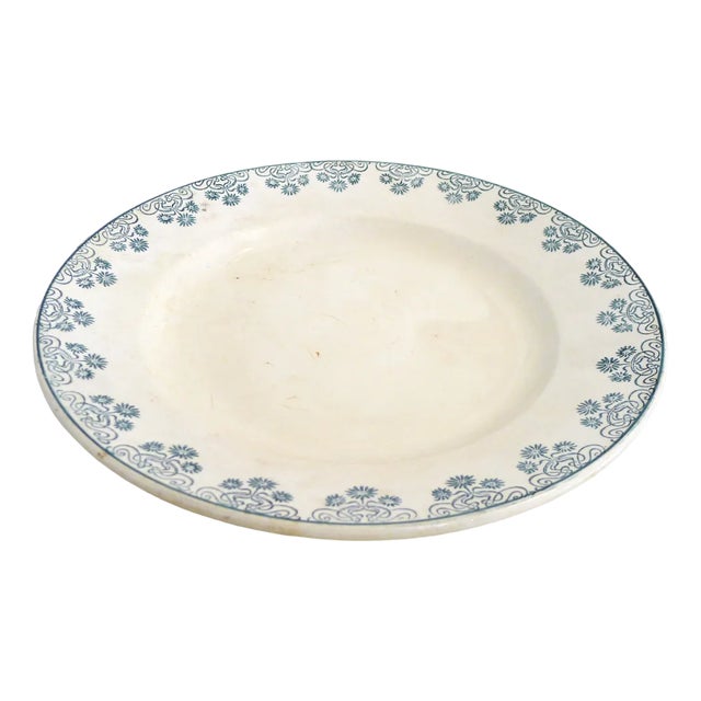 Art Nouveau Terre De Fer Plate Dish in Earthenware by Digoin Sarreguemines, 1890s For Sale