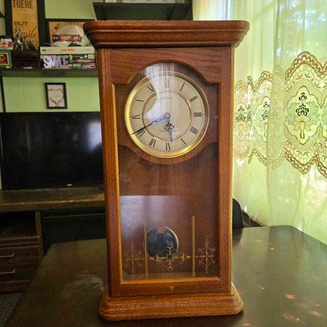 Traditional Seth Thomas Westminster Whittington Wall or Standing Clock Vintage Wood Chime For Sale - Image 3 of 4