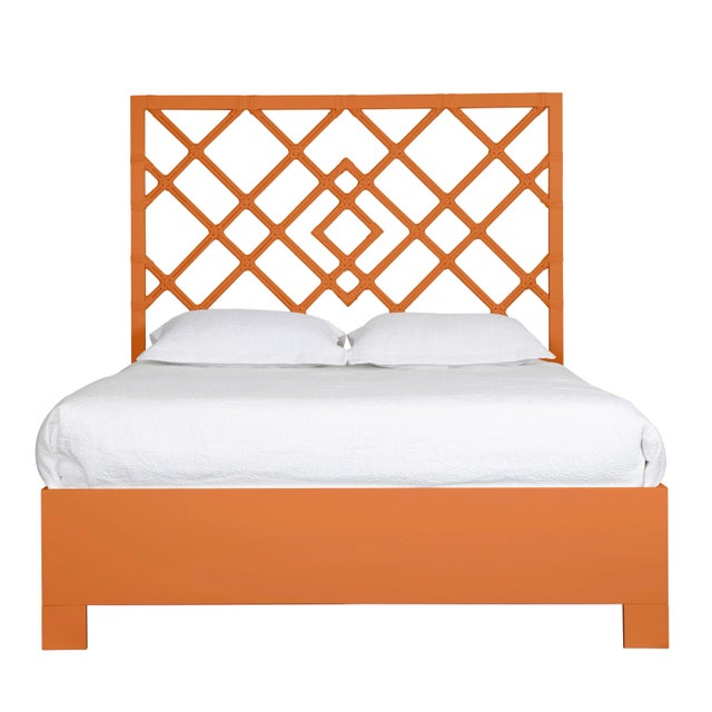 Coastal Darien Bed Queen - Orange For Sale - Image 3 of 3