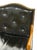 Vintage Barnard & Simonds Black Leather Armchair | 1960s American Traditional | Button-Tufted Leather & Bobbin-Turned Wood For Sale - Image 17 of 18