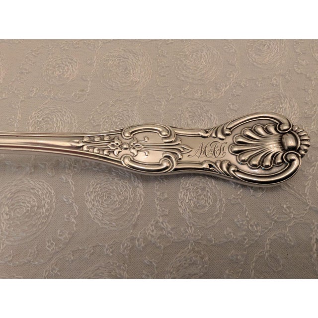 Early 20th Century Kings Pattern All Sterling Silver Pie Server For Sale - Image 4 of 14