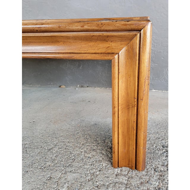 Coffee Table by Lane Furniture Exotic Book-Matched Wood Grain Mid-Century Modern For Sale - Image 12 of 14