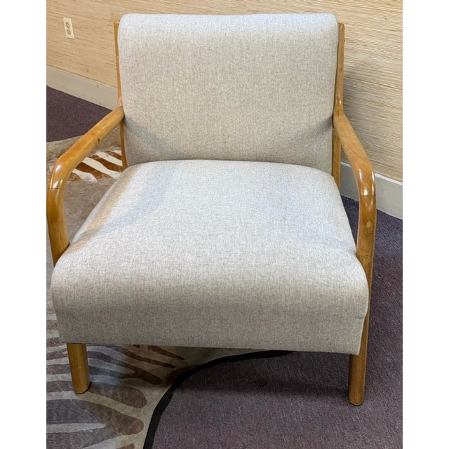 Mid-Century Modern Modern Armchair in a Scandinavian Style Design For Sale - Image 3 of 6