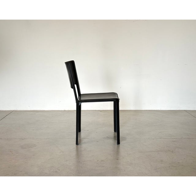 1970s Leather Chairs by Cidue, 1970s, Set of 4 For Sale - Image 5 of 17