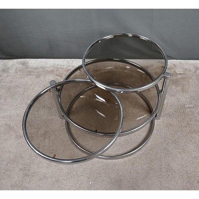 Gray Coffee Table with Swiveling Tops attributed to Milo Baughman, 1970 For Sale - Image 8 of 18