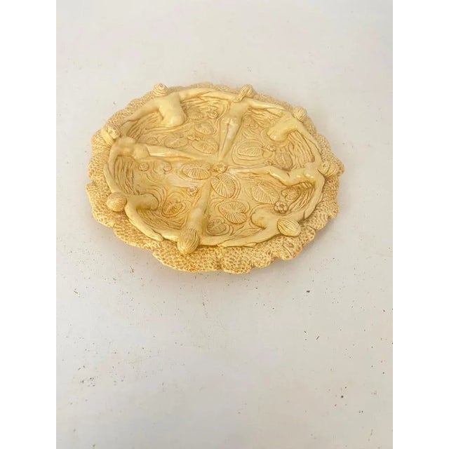 Beige Ceramic Vide Poche with Sculpted Female, France, 1950s For Sale - Image 8 of 10