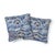 Abstract Schumacher Rolling Hills 20" Pillow in Blue For Sale - Image 3 of 6
