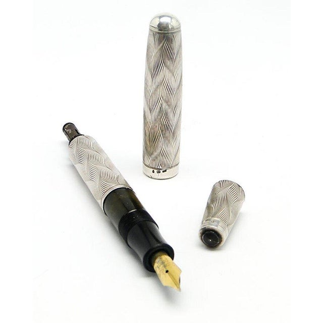Silver Vintage Art Deco Silver Pen, Germany, 1930s For Sale - Image 8 of 10